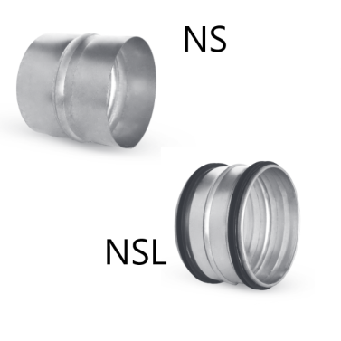 Złączka nyplowa do rur wentylacyjnych NS / NSL - ALNOR